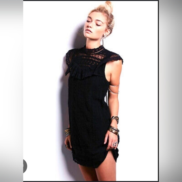 Free People Dresses & Skirts - Free People Victor Victorian Lace Mini Dress